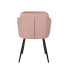 Różowe welurowe krzesło do salonu Damo