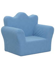 Niebieski fotel dla chłopca ze zdejmowanym pokrowcem - Gunnald 4X w sklepie Edinos.pl