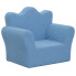 Niebieski fotel dla chłopca ze zdejmowanym pokrowcem - Gunnald 4X