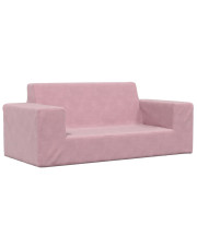 Różowa 2-osobowa sofa dziecięca - Hallker 3X w sklepie Edinos.pl