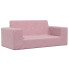 Różowa 2-osobowa sofa dziecięca - Hallker 3X