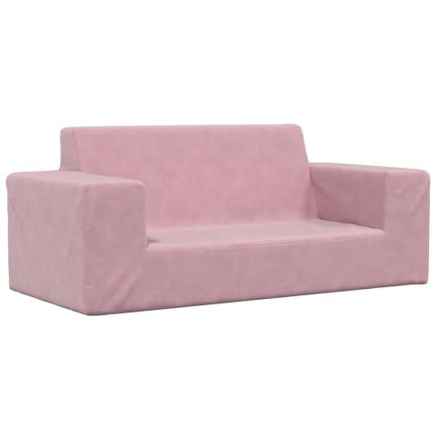 Różowa sofa dziecięca Hallker 3X