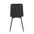 Czarne welurowe krzesło Voro