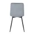 Szare welurowe krzesło Voro