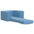 Niebieski fotel z leżanką Hring 3X