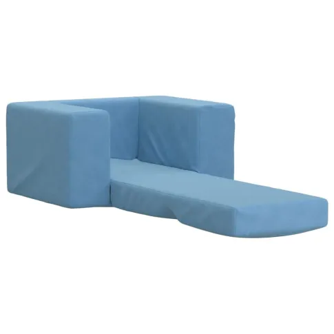 Niebieski fotel z leżanką Hring 3X