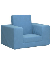 Niebieski rozkładany fotel dla dziecka - Hring 3X w sklepie Edinos.pl