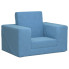 Niebieski rozkładany fotel dla dziecka - Hring 3X