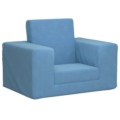 Niebieski rozkładany fotel dziecięcy Hring 3X