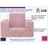 Fotel dziecięcy Hring 3X kolor różowy