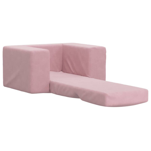 Różowy fotel z leżanką Hring 3X
