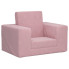 Dziewczęcy różowy rozkładany fotel - Hring 3X
