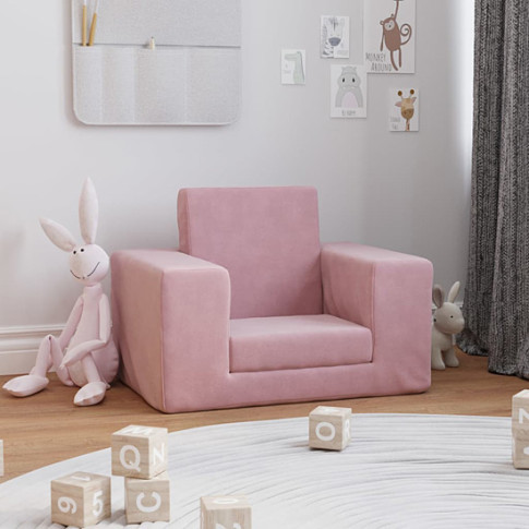 Wizualizacja różowego fotela dziecięcego Hring 3X