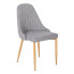 Szare krzesło tapicerowane - Azto