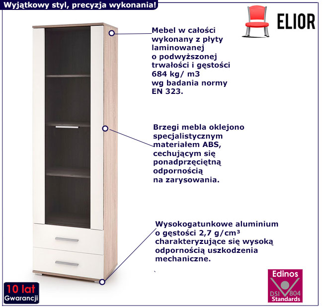 Designerski regał Kaloe C8 - modny