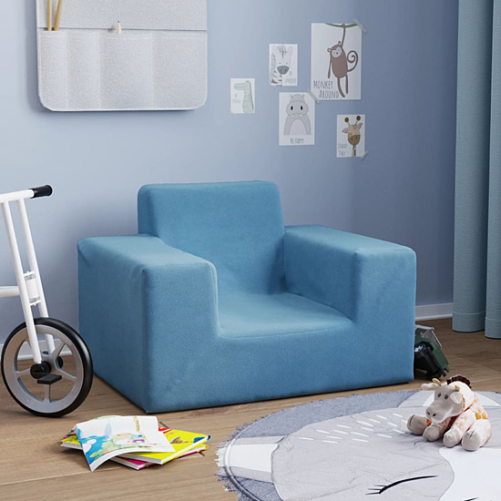 Wizualizacja fotela dziecięcego Hring 4X kolor niebieski