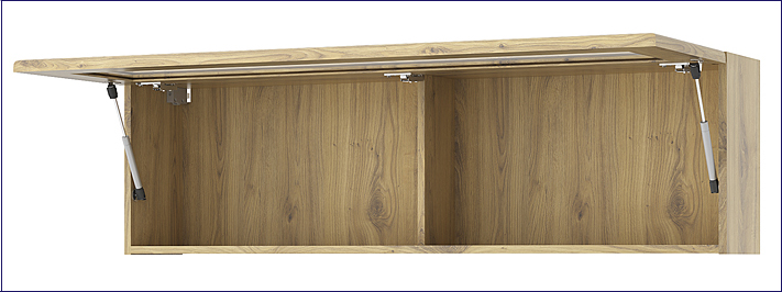 regał wiszący z witryną Salmi 11X