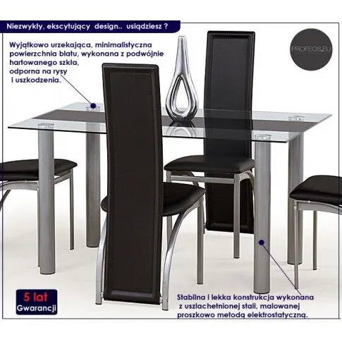 Fotografia Stół Caste z czarnym pasem z kategorii Stoły