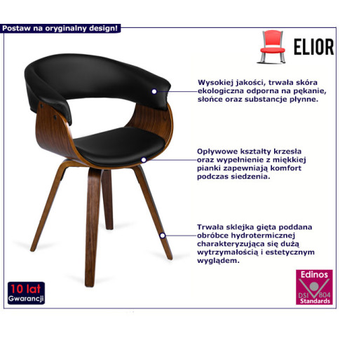 Krzesło loftowe designerskie Erlo
