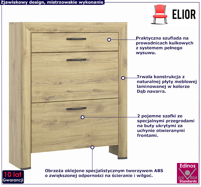 szafka na buty do przedpokoju Salmi 16X