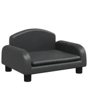 Minimalistyczna czarna kanapa dla dziecka - Hreida 3X