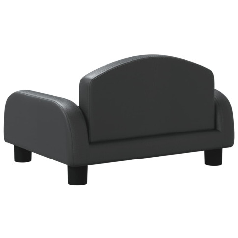 Minimalistyczna sofa dziecięca Hreida 3X czarny