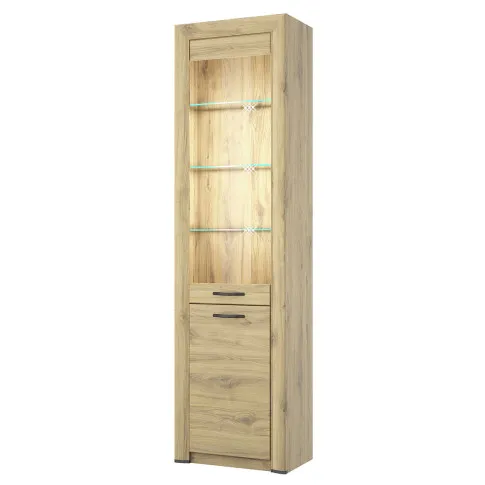 Regał słupek z witryną Lacar 20X