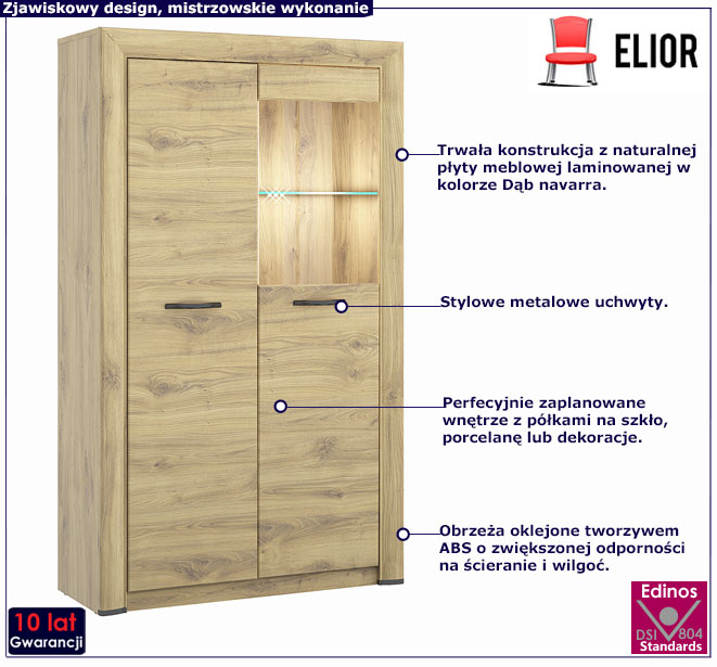 Komoda z witryną Salmi 21X