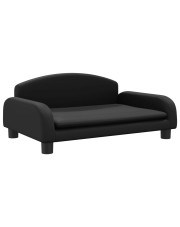 Czarna minimalistyczna sofa dla dzieci - Hreida 4X w sklepie Edinos.pl