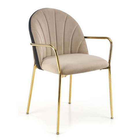 Beżowe nowoczesne krzesło Elvot