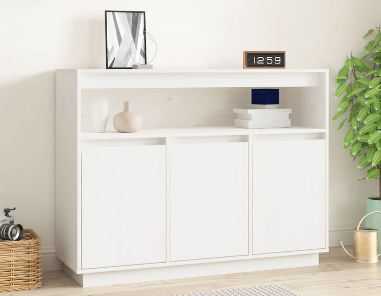 Wnętrze z wykorzystaniem białej komody z półką Piwi 4X