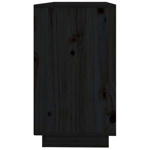 Czarna drewniana szafka sosnowa Jodi 4X