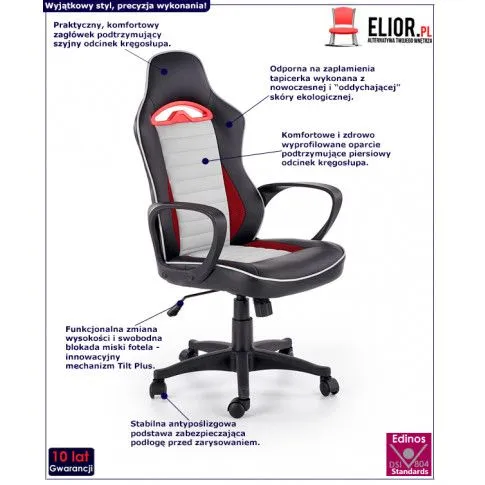 Fotel Carel czarny miękki