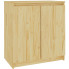 Drewniana szafka dwudrzwiowa w stylu skandynawskim - Jodi 3X