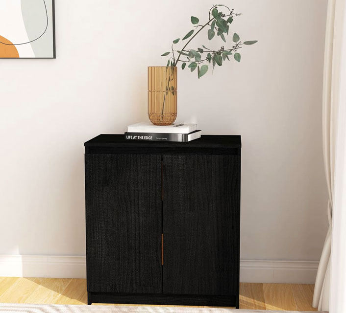 Wnętrze z wykorzystaniem czarnej szafki dwudrzwiowej Englo 3X