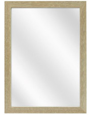 Szare lustro ścienne w drewnianej ramie - Oxis 9 rozmiarów