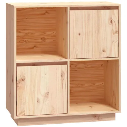 Drewniany regał kwadratowy zamykany Ovos 5X