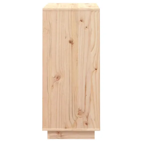 Sosnowy regał z litego drewna z 2 szafkami Ovos 5X