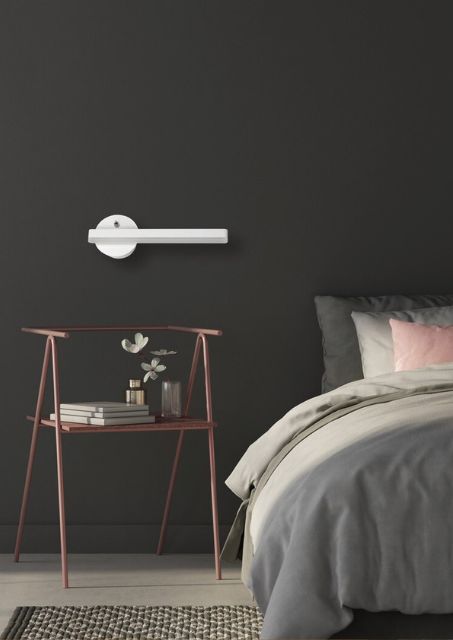 Biały kinkiet led - P211-Verino