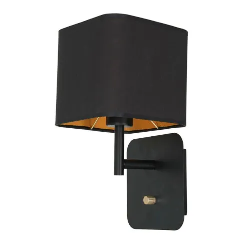 Nowoczesny czarny kinkiet - K340-Obran