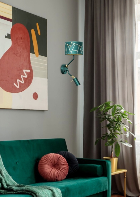 Zielony kinkiet - K343-Azara