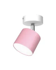 Metalowy różowy kinkiet - K344-Jetis w sklepie Edinos.pl