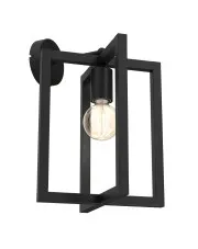 Czarny metalowy kinkiet - K347-Derpix w sklepie Edinos.pl