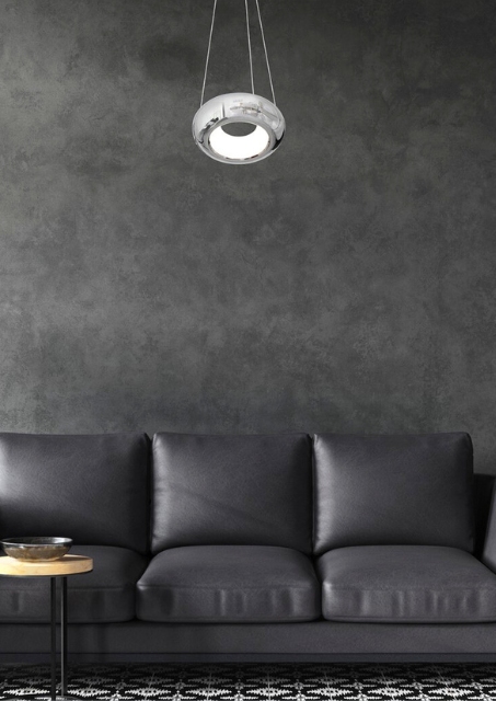 Chromowana lampa wisząca - K349-Cheryl