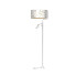 Biała lampa podłogowa glamour - K346-Glown