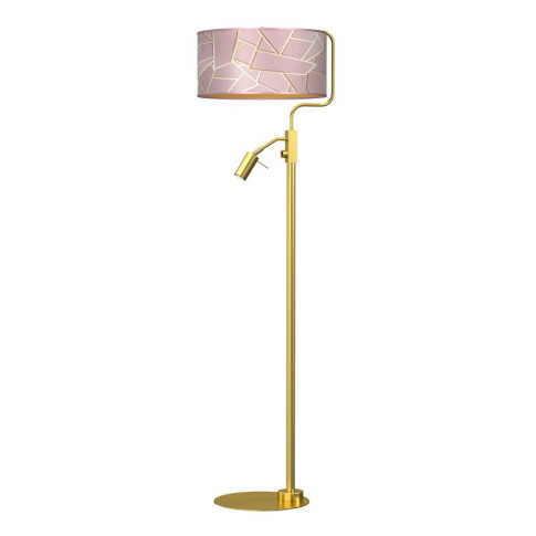 Różowo-złota lampa podłogowa - K346-Glown