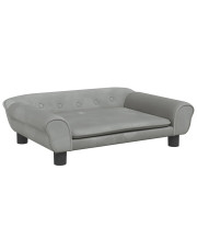 Szara minimalistyczna sofa dla dzieci - Kotkell w sklepie Edinos.pl