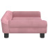 Dziecięca sofa z aksamitu Kotkell kolor różowy