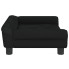 Dziecięca sofa z aksamitu Kotkell kolor czarny