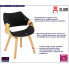 Designerskie krzesło z podłokietnikami Imo